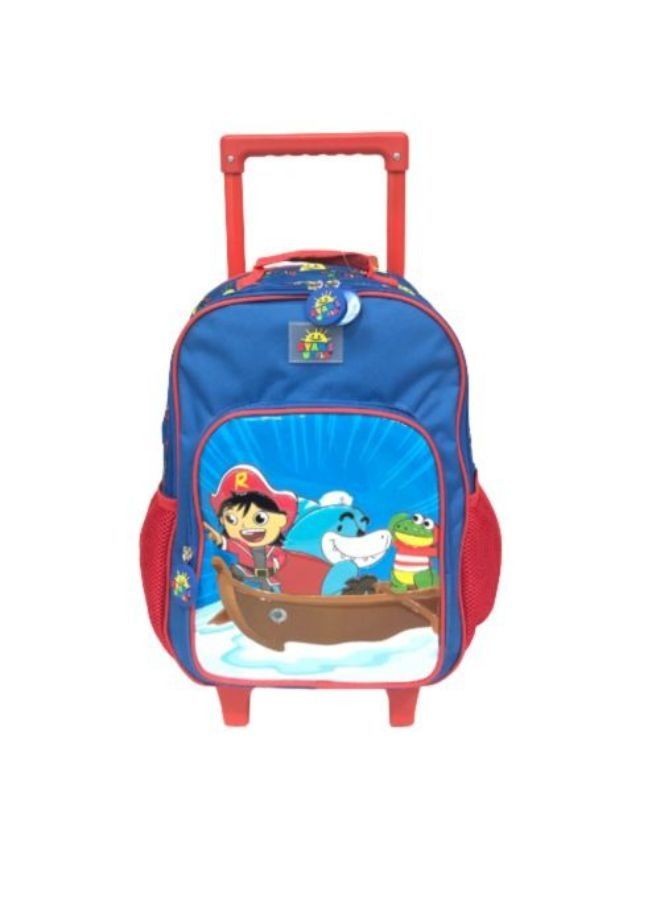 School Trolley Bag Pirate Multicolor Polyester 14 Inch Set Of 1