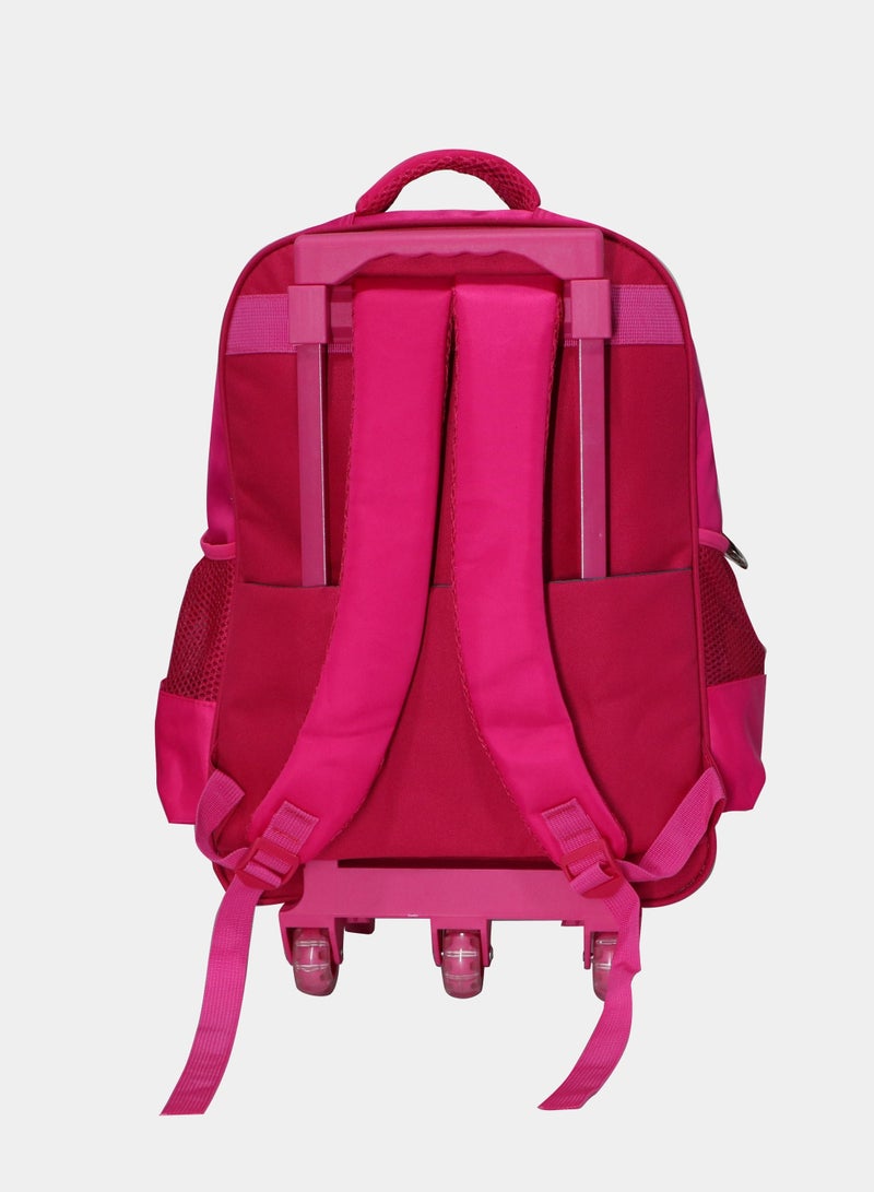 Kids School Trolley Backpack set of 3 With Pencil case and lunch bag for Girls