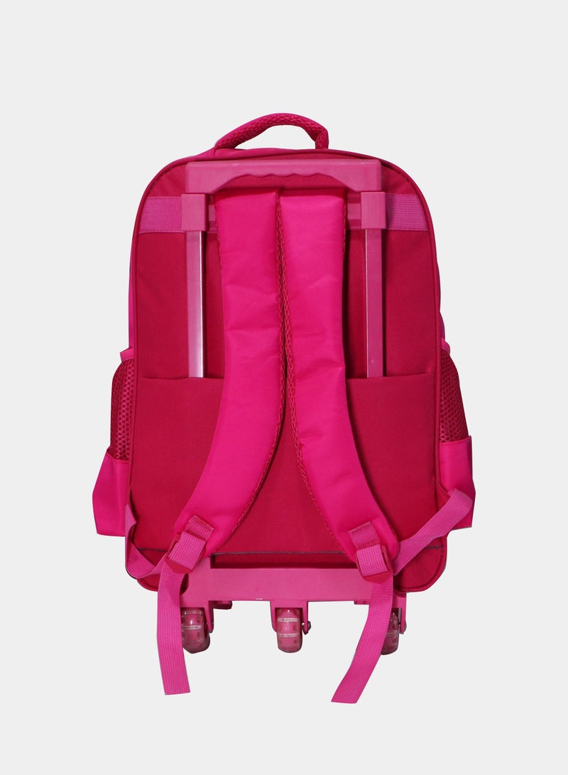 Kids School Trolley Backpack set of 3 With Pencil case and lunch bag for Girls