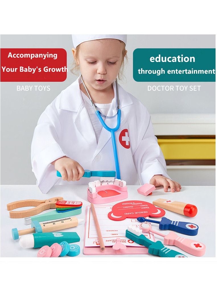 Dentist Kit for Kids Pretend Playset Educational Professional Doctor Toys Medical Role Play for Boys Girls