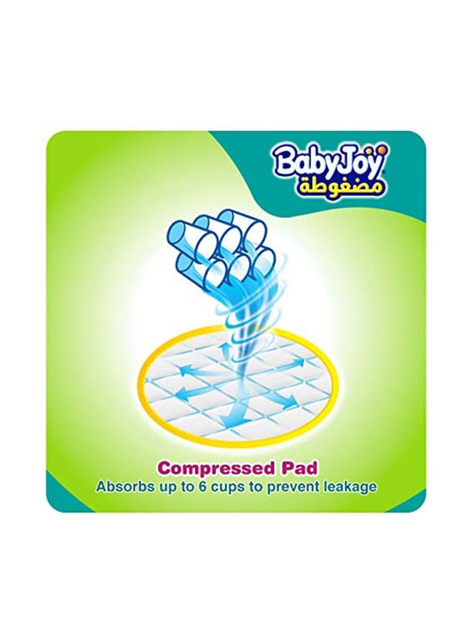 Compressed Diamond Pad, Size 4+ Large Plus, 12 to 21 kg, Jumbo Pack, 44 Diapers