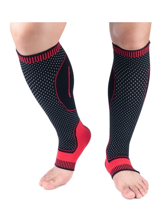 Pair Of Lengthened Sports Protective Calf Covers