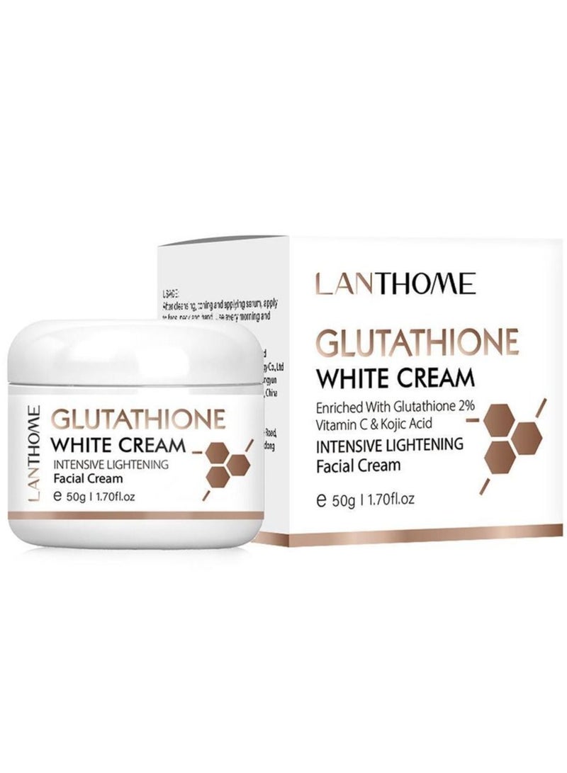 Glutathione White Cream Dark Spot Corrector for Face and Body Dark Spot Fade Cream Enhanced with Advanced Ingredients Improve Skin Smooth Wrinkles and Enhances Skin Radiance 50g