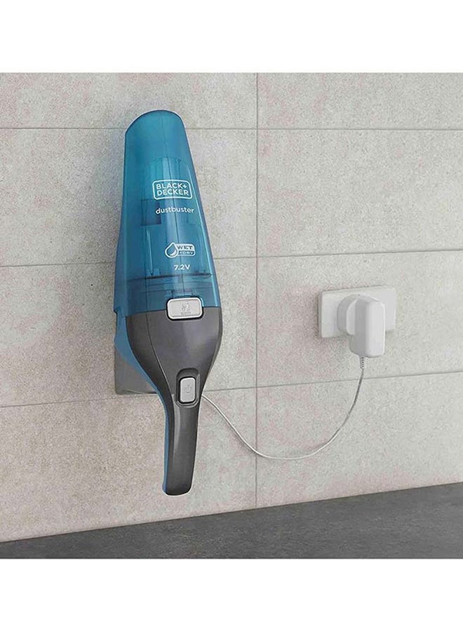 Cordless Dustbuster Handheld Vacuum Cleaner, Wet & Dry, 7.2V 1.5Ah Li-Ion Battery, 385ml Capacity, Includes Charger Base, 385 ml 10.8 W WDC215WA-B5 Blue/Grey