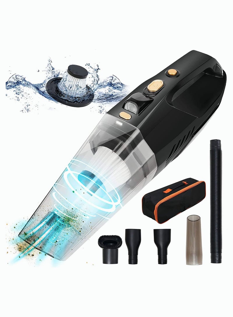 Cordless Car Vacuum Cleaner 8000Pa Strong Cyclone Suction Household Handheld Wireless Mini Vacuum Cleaners Rechargeable Hoover for Home Cars and Pet