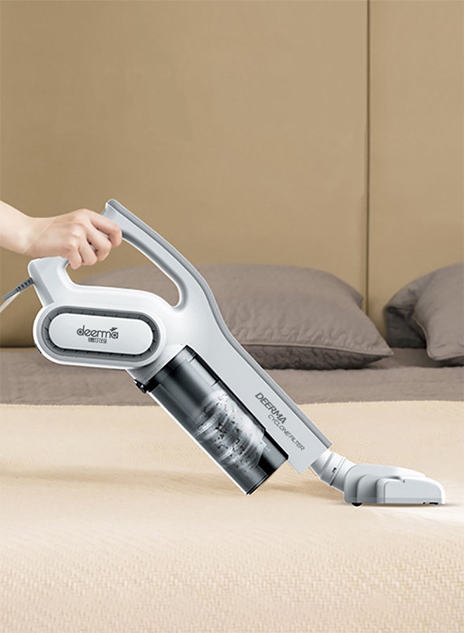 Ultra-Portable Handheld Vacuum Cleaner – Lightweight Design with Powerful Suction, Whisper-Quiet Operation, Advanced HEPA Filtration System, and 3-Layer Sealed Net Filter for Ultimate Cleaning Efficiency 600 W DX700 White