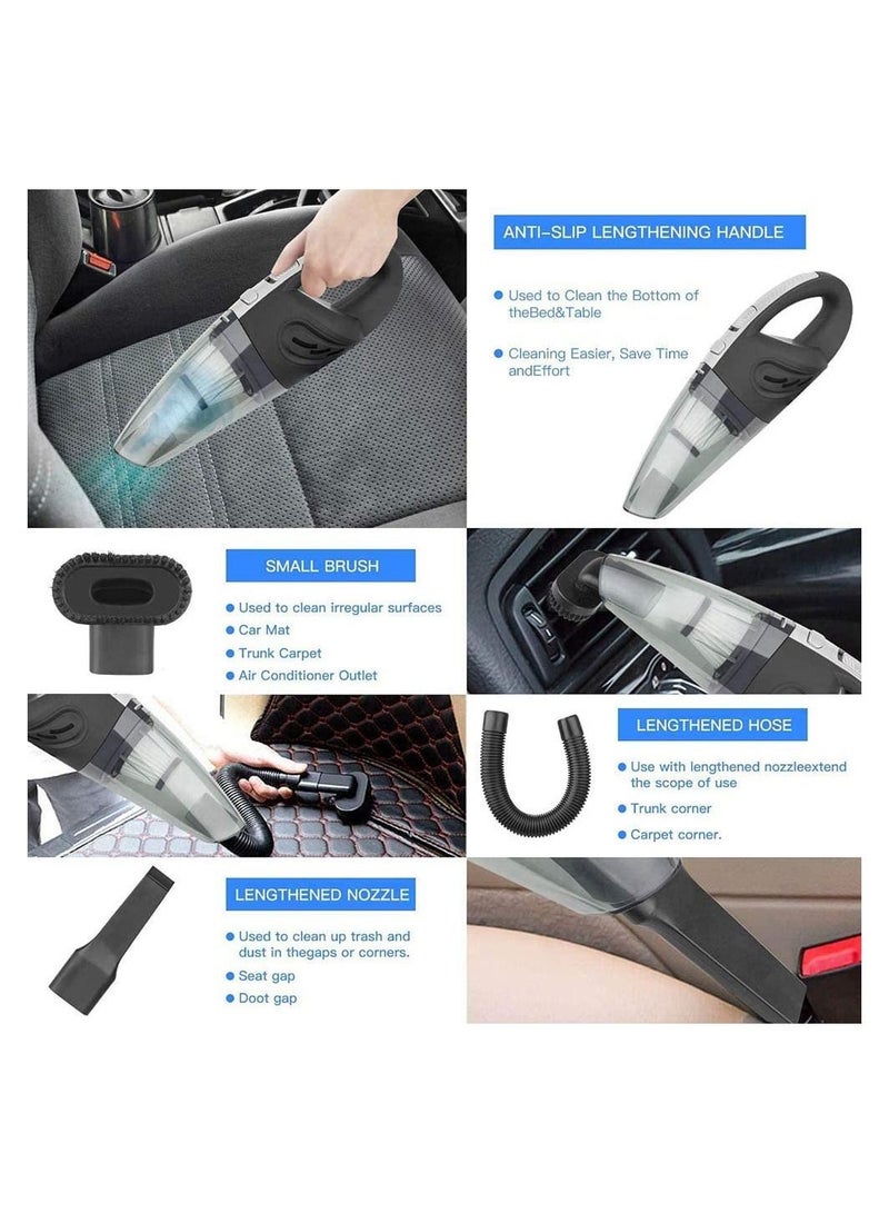 Portable Spare Filter Cyclonic Car Vacuum Cleaner 120 W