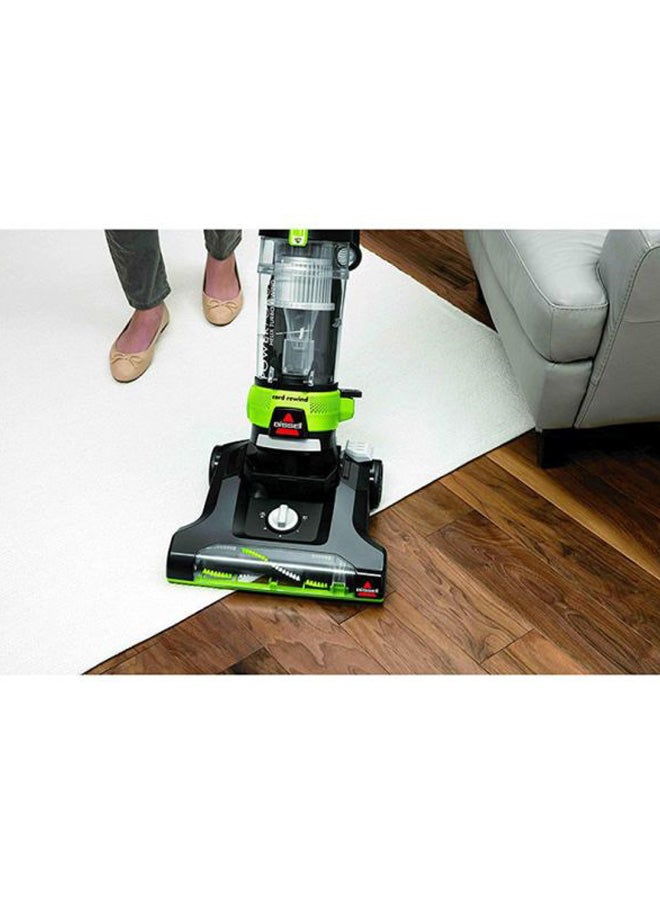 PowerForce Helix Turbo Rewind Upright Vacuum Cleaner: Powerful Suction for Deep Cleaning, Versatile 5-Height Adjustment, Dual Edge Cleaning, Efficient Dust Removal, Convenient Design for Carpets and Hard Floors 1100 W 2261E Green/Black