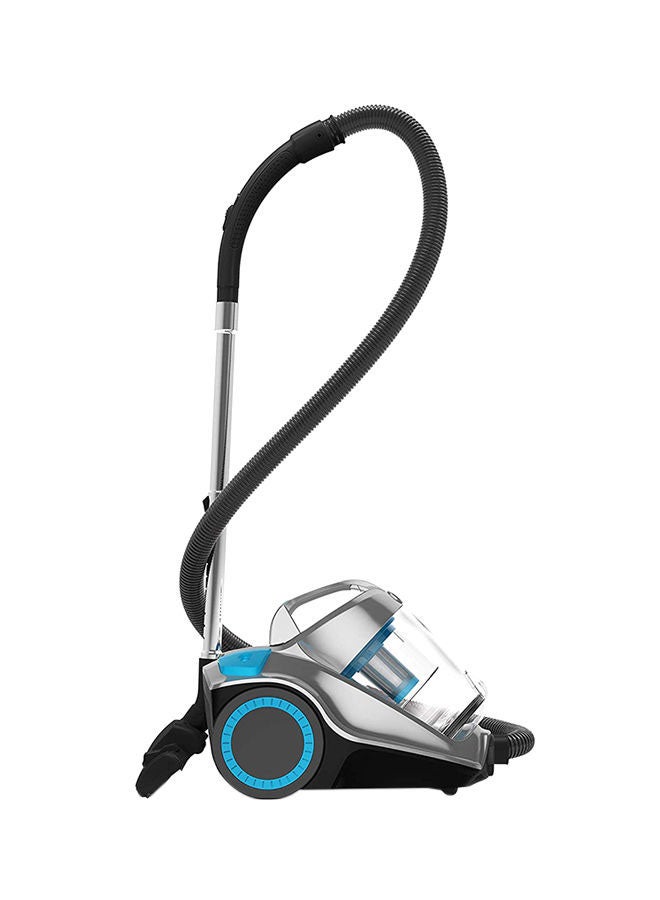 Power 7 Bagless Cyclonic Canister Vacuum Cleaner With HEPA Filter, Powerful Performance For Home And Office, Large Capacity - 4 L 2400 W HC84-P7A-ME Blue/Silver