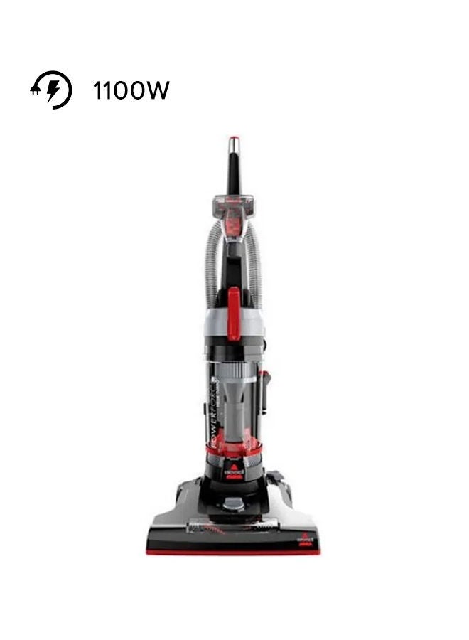 Upright Vacuum Cleaner PowerForce Helix Turbo: Exclusive Dirt Separation System, Enhanced Cleaning Performance, Five Height Adjustments, Large Capacity Dirt Cup, Promotes Healthier Living 1 L 1100 W BISM-2110E Red