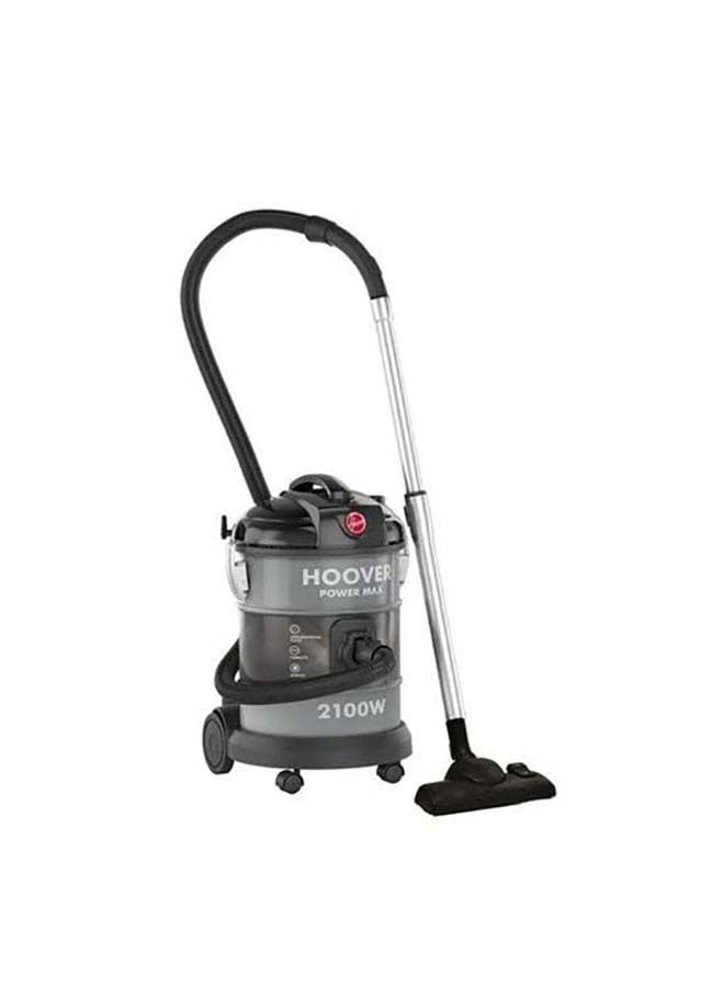 Power Max Drum Vacuum Cleaner 20 Litre Capacity, Large Capacity, With Blower Function For Home & Office Use, 3 Year Motor Warranty - 566101 20 L 2100 W HT87-T2-M / HT87-T2-ME Grey