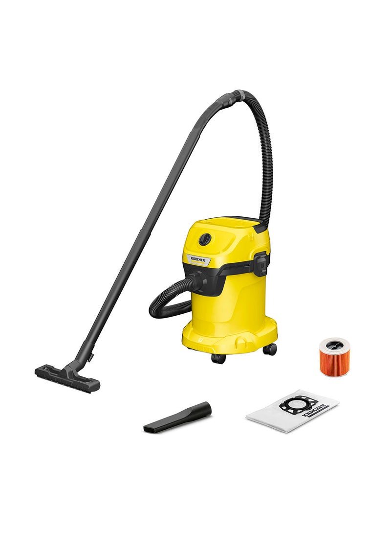 Wet And Dry Vacuum WD 3 V-17/4/20 17.0 L 1000.0 W 16281030 Yellow/black