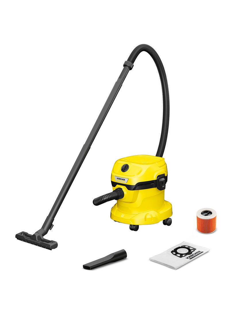 Wet And Dry Vacuum WD 2 Plus V-12/4/18/C 12.0 L 1000.0 W 16280020 Yellow/black