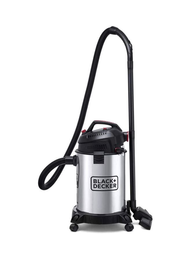 Canister Stainless Steel Vacuum Cleaner With Wet And Dry Function 30 L 1610 W WV1450-B5 Silver/Black