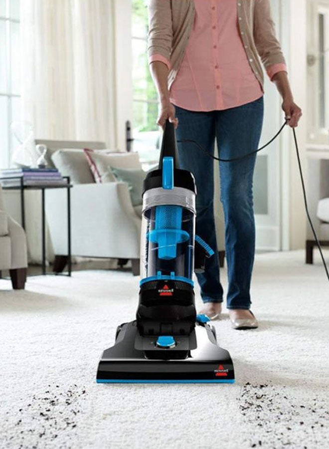 Upright Vacuum Cleaner PowerForce with Rotating Brush: Helix PowerForce Technology, Powerful Suction, Versatile Height Adjustments, Edge-to-Edge Cleaning, Efficient Dirt Separation, Lightweight and Maneuverable Design 1 L 1100 W BISM-2111E Blue/Black/Silver