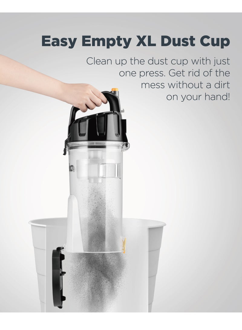 Corded Vacuum Cleaner PowerSpeed Lightweight Powerful Pet Upright Vacuum Cleaner for Carpet and Hard Floor, Turbo, 12.6