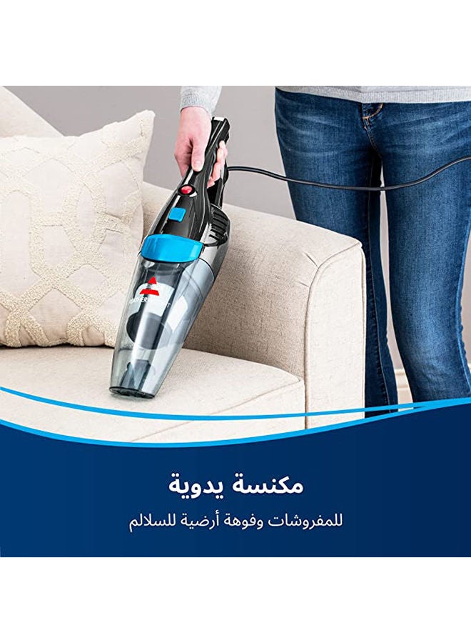 2-in-1 multi-purpose vacuum cleaner for carpets, hard floors and stairs 0.5 L 450 W 2024E Black/Titanium/Blue