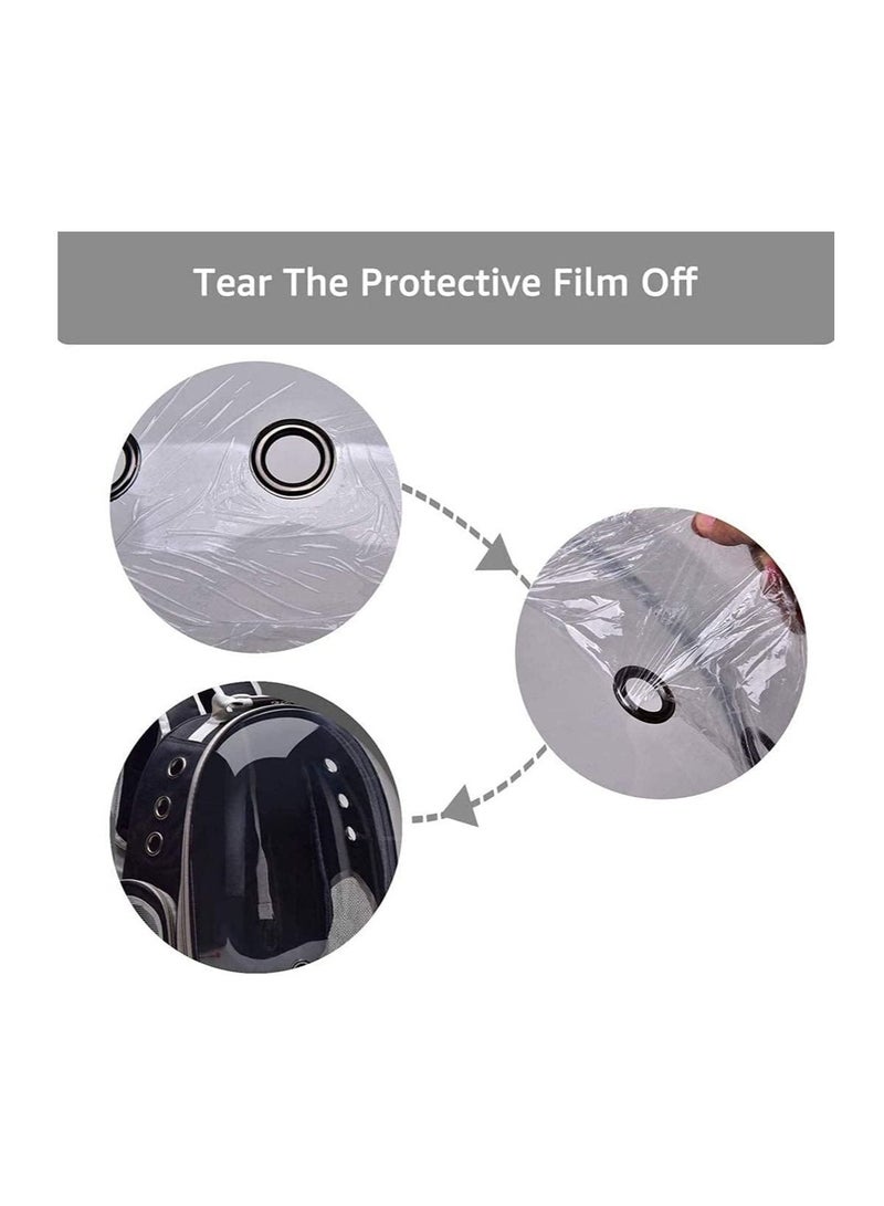 Portable Pet Carrier Space Capsule Backpack for Cats Black-Grey ‎(37.2 x 32.6 x 11.8cm )