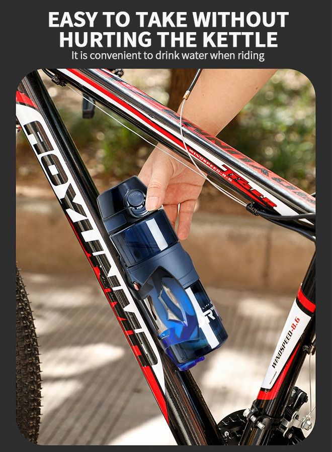 Bike Water Bottle Cages with a 500ml sports water bottle,Bicycle 2-in-1 Bottle Bracket, Bike Water Bottle Holder,Bicycle Accessories