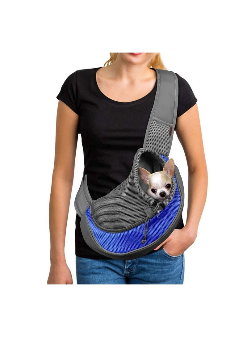 COOLBABY Pet Dog Out Carrying Bag Pet Dog Sling Carrier Breathable Mesh Travel Safe Sling Bag Carrier for Dogs Cats Within 3 kg