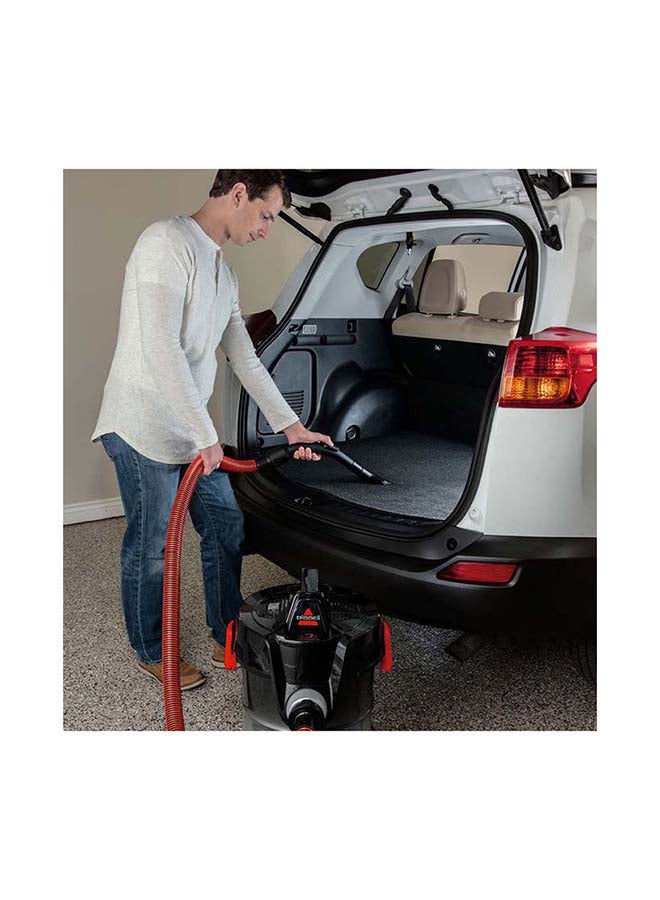 Drum MultiClean Wet & Dry Vacuum Cleaner: Specialized Tools for Vehicle and Garage Cleaning, Versatile Combination Floor Tool, Powerful 1500W Motor, Convenient Blower Mode, Suitable for Carpets and Hard Floors 1500 W 2026K Black/Mambo Red