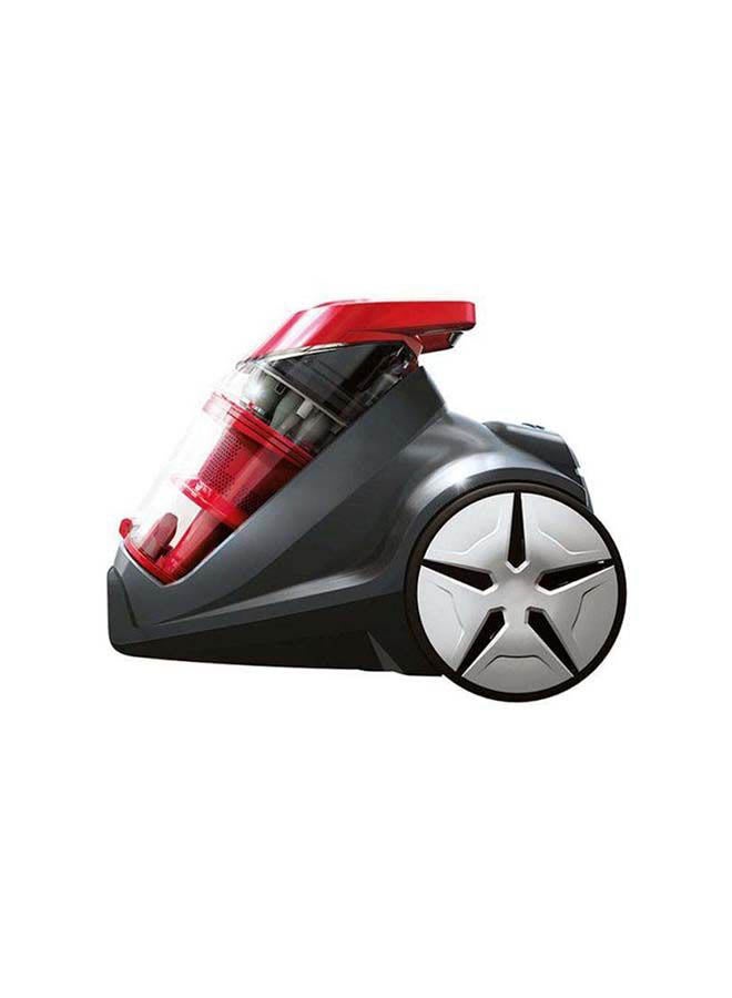 C3 Canister Vacuum Cleaner: Powerful Suction for Deep Cleaning, Versatile Floor Cleaning, One-Click Tool System, Onboard Tools, Advanced Cyclone Technology for Carpets and Hard Floors 2.5 ml 350 W 1229K Black/Red