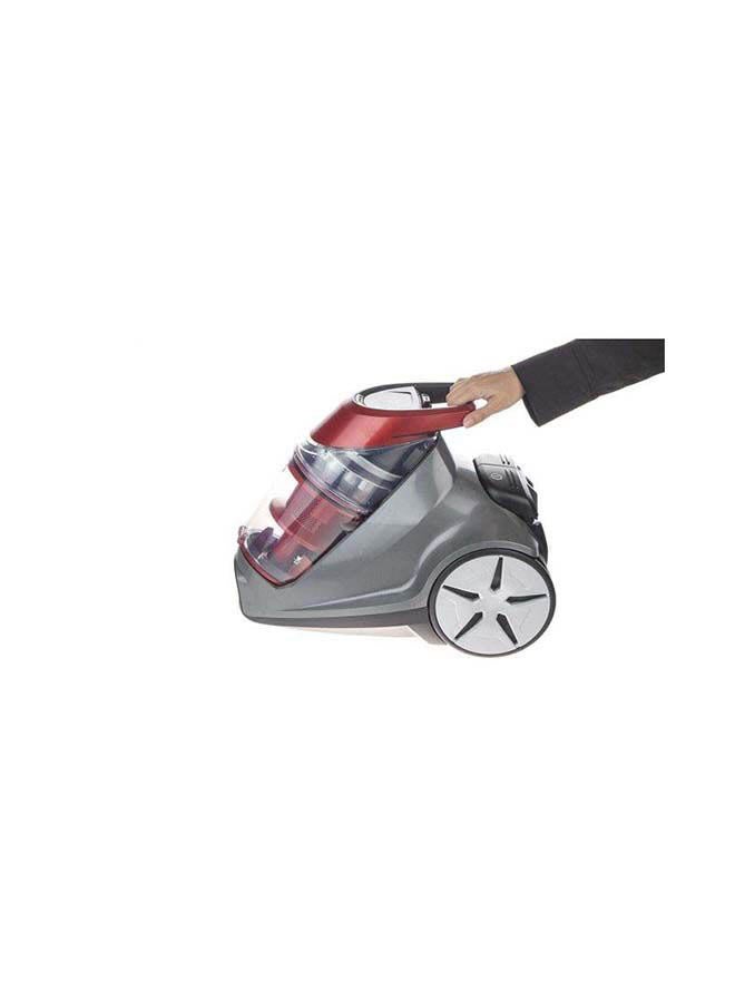 C3 Canister Vacuum Cleaner: Powerful Suction for Deep Cleaning, Versatile Floor Cleaning, One-Click Tool System, Onboard Tools, Advanced Cyclone Technology for Carpets and Hard Floors 2.5 ml 350 W 1229K Black/Red