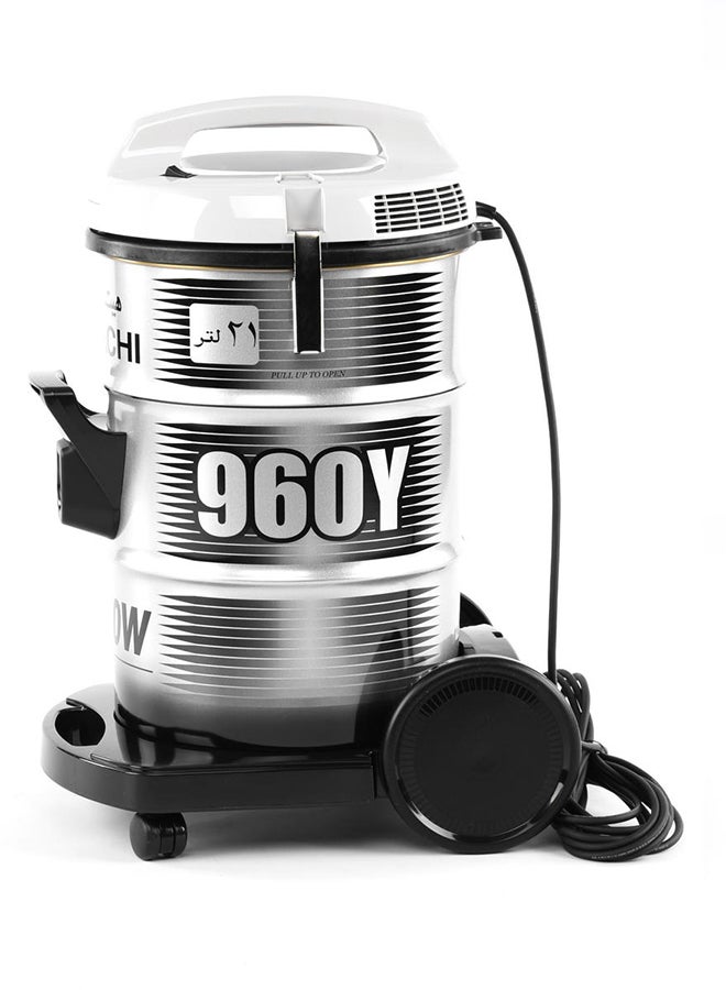 Vacuum Cleaner 21L 2100W 21 L 2100 W CV960Y-SS220-PG Grey