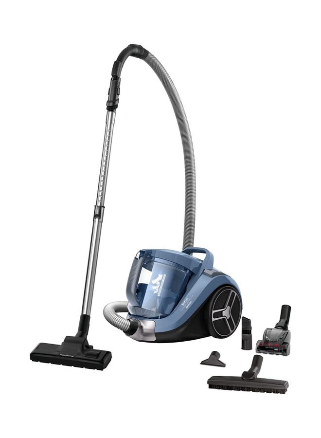 Vacuum Cleaner | Compact Power XXL Canister Bagless Vacuum Cleaner | 4 Accessories | Easy-Emptying Dust Container | 6.2 m Cord | 2 Years Warranty 550 W TW4871HA Blue/ Grey
