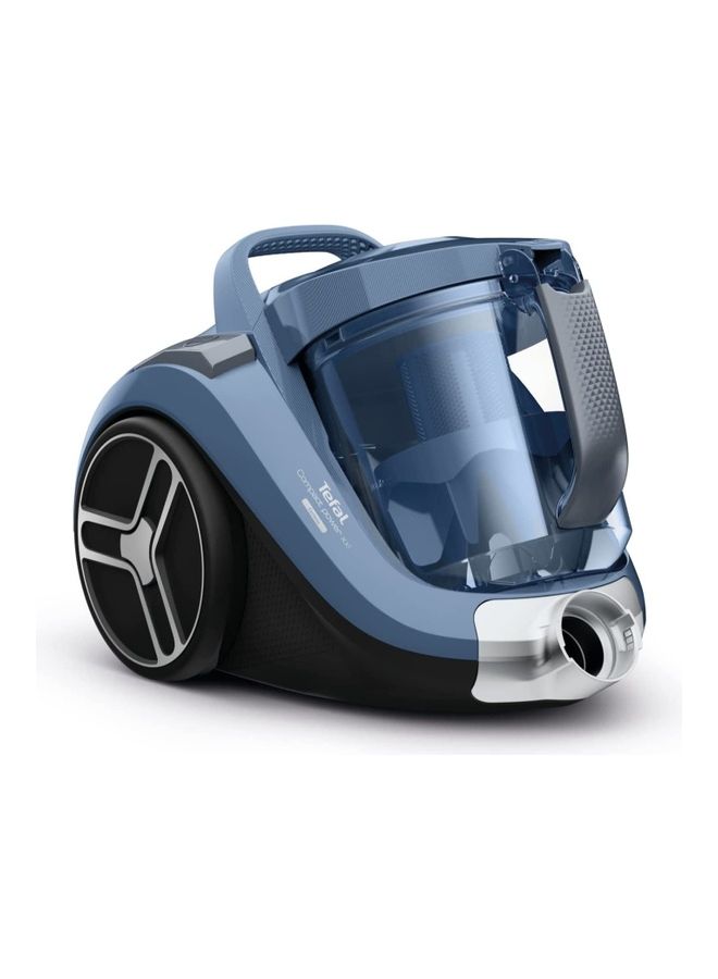 Vacuum Cleaner | Compact Power XXL Canister Bagless Vacuum Cleaner | 4 Accessories | Easy-Emptying Dust Container | 6.2 m Cord | 2 Years Warranty 550 W TW4871HA Blue/ Grey