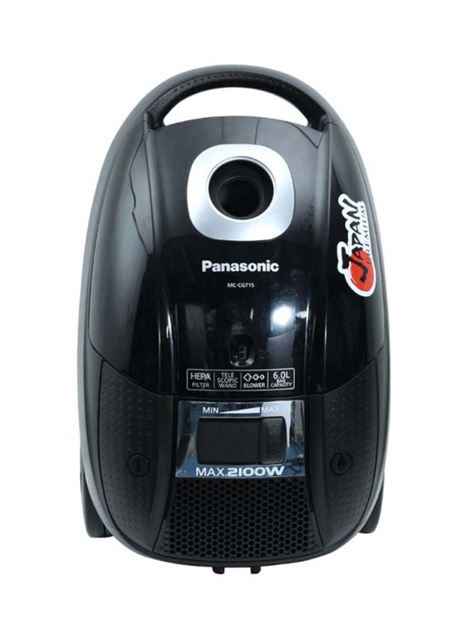 Canister Vacuum Cleaner 6 L 2000 W MCCG713 Black