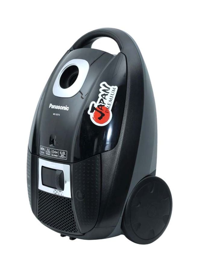 Canister Vacuum Cleaner 6 L 2000 W MCCG713 Black