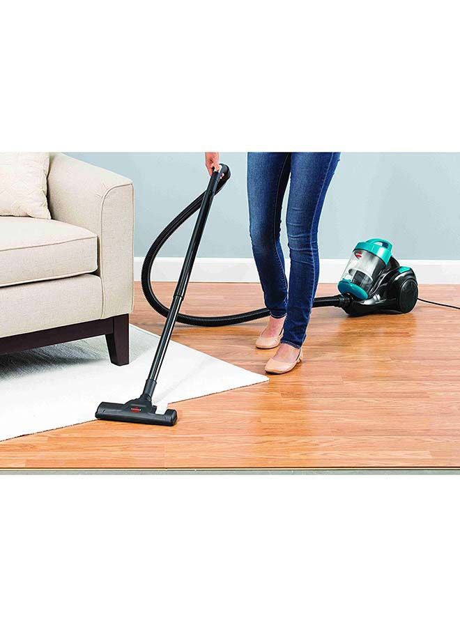 Zing Compact Canister Vacuum: Powerful Cyclonic Technology, Compact and Lightweight Design, Swivel Steering, Easy Empty Dirt Cup, Versatile Performance for Carpets and Hard Floors 2.5 L 1500 W 2155E Blue/Black