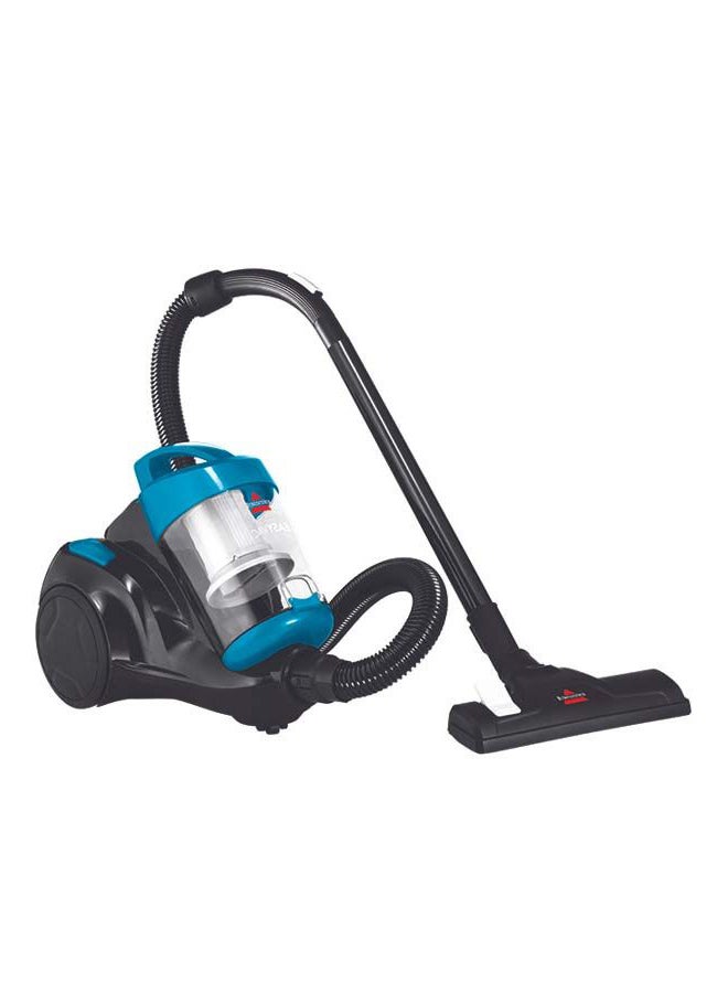 Zing Compact Canister Vacuum: Powerful Cyclonic Technology, Compact and Lightweight Design, Swivel Steering, Easy Empty Dirt Cup, Versatile Performance for Carpets and Hard Floors 2.5 L 1500 W 2155E Blue/Black