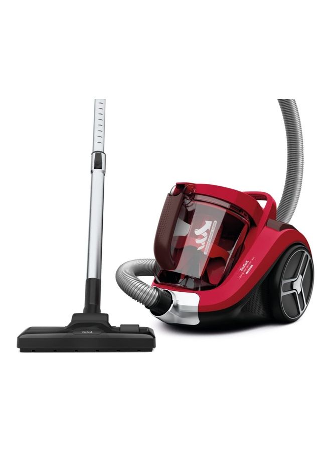 Vacuum Cleaner | Compact Power XXL Canister Bagless Vacuum Cleaner | 3 Accessories | 2.5L Easy-Emptying Dust Container | 6.2 m Cord || 2 Years Warranty 550 W TW4853HA Red, Black & Grey