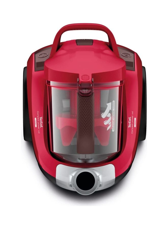 Vacuum Cleaner | Compact Power XXL Canister Bagless Vacuum Cleaner | 3 Accessories | 2.5L Easy-Emptying Dust Container | 6.2 m Cord || 2 Years Warranty 550 W TW4853HA Red, Black & Grey