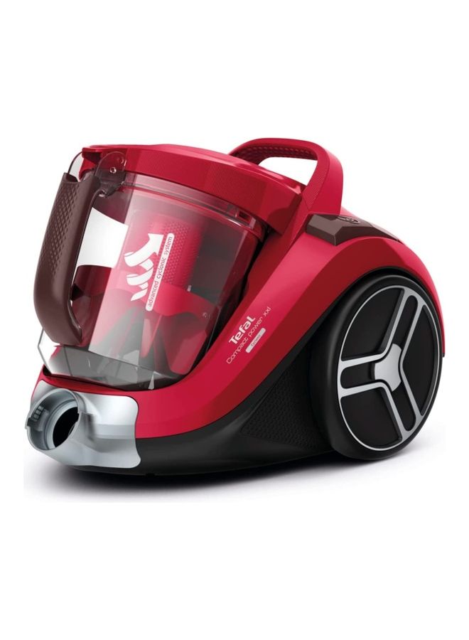 Vacuum Cleaner | Compact Power XXL Canister Bagless Vacuum Cleaner | 3 Accessories | 2.5L Easy-Emptying Dust Container | 6.2 m Cord || 2 Years Warranty 550 W TW4853HA Red, Black & Grey