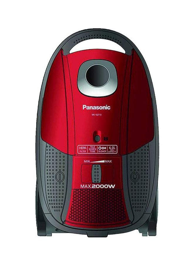 Canister Vacuum Cleaner 6 L 2000 W MC-CG713 Red/Grey
