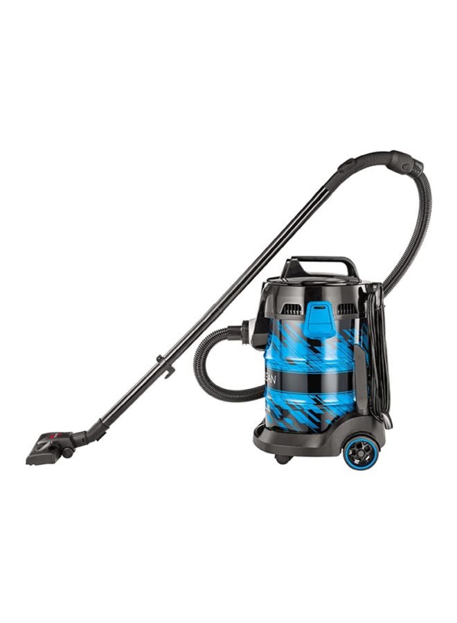 Drum PowerClean 2000W Dry 21L Vacuum Cleaner: Powerful Suction, High Capacity Tank, Onboard Storage, Enhanced Maneuverability - Ideal for Dry Messes on Floors and Off-Floor Cleaning 21 L 2000 W 2027E Blue/Black