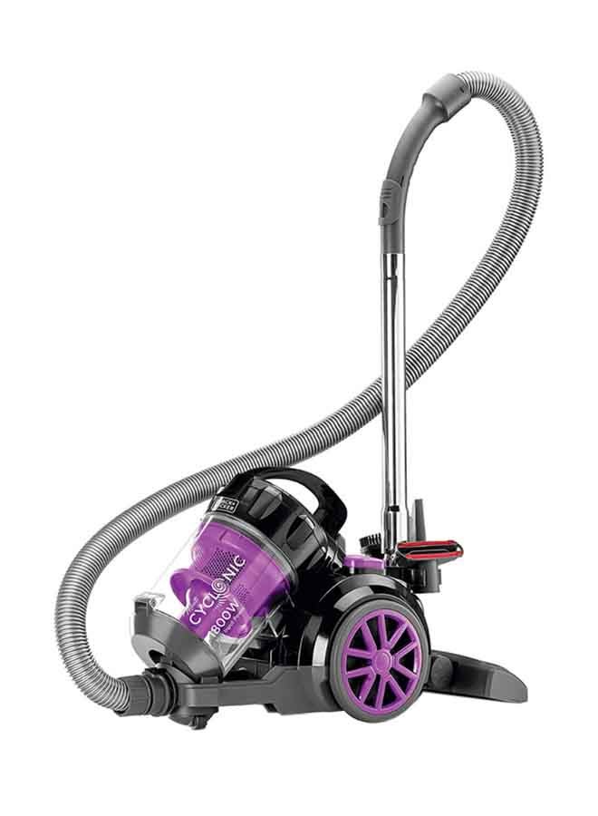 Vacuum Cleaner With Bagless And Multicyclonic Technology 2.5 L 1600 W VM1880-B5 Black/Purple/Grey