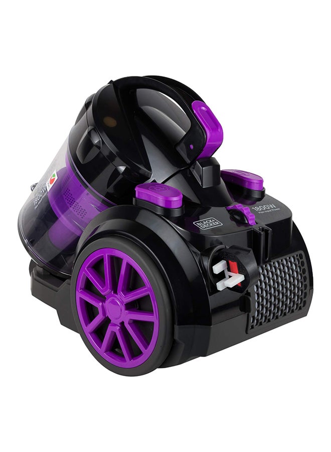 Vacuum Cleaner With Bagless And Multicyclonic Technology 2.5 L 1600 W VM1880-B5 Black/Purple/Grey