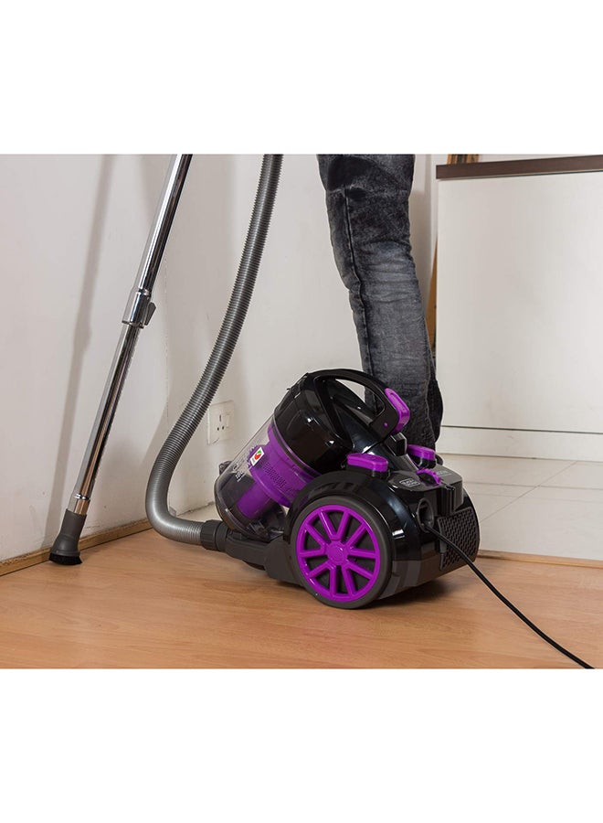 Vacuum Cleaner With Bagless And Multicyclonic Technology 2.5 L 1600 W VM1880-B5 Black/Purple/Grey