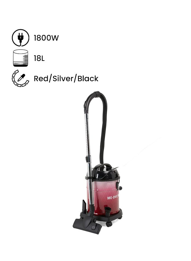 Vacuum Cleaner 1800W ME-DVC1008R Red/Silver/Black