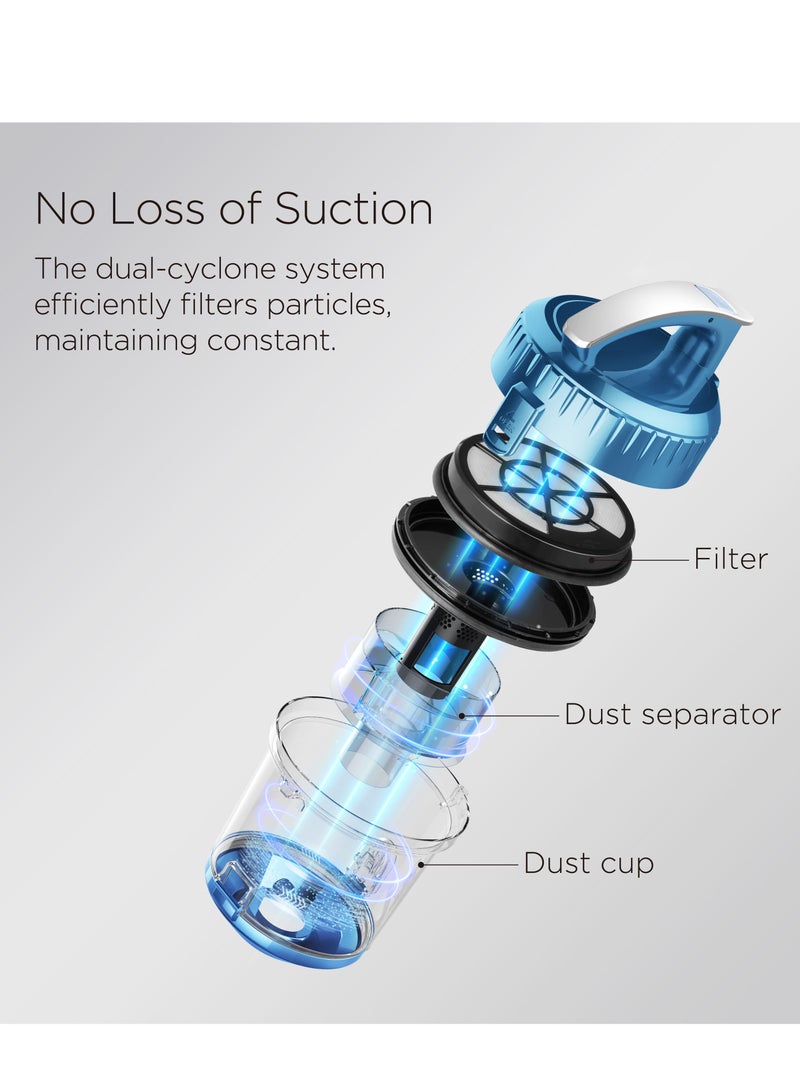 Eureka WhirlWind Bagless Canister Vacuum Cleaner, Lightweight Vac for Carpets and Hard Floors