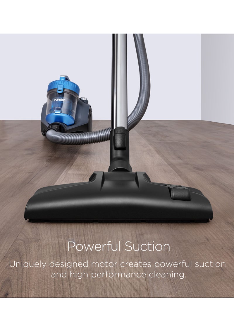 Eureka WhirlWind Bagless Canister Vacuum Cleaner, Lightweight Vac for Carpets and Hard Floors