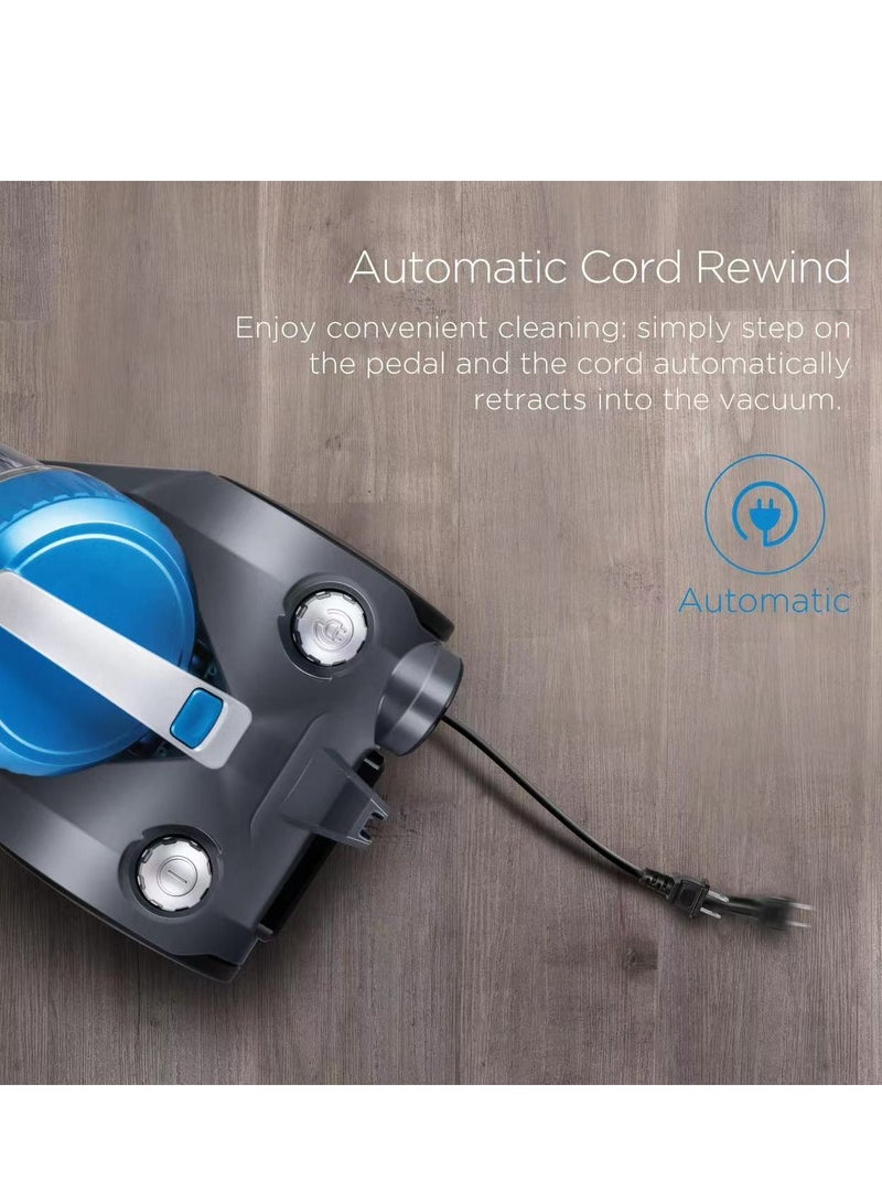 Eureka WhirlWind Bagless Canister Vacuum Cleaner, Lightweight Vac for Carpets and Hard Floors