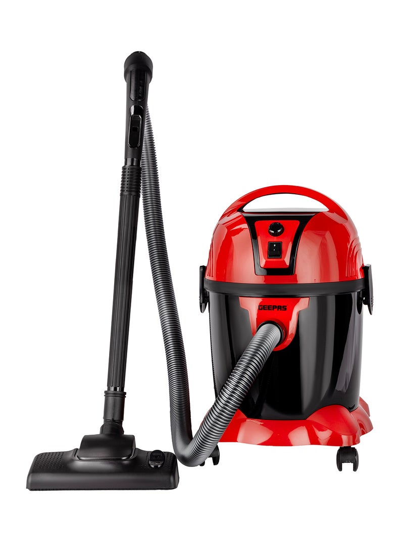 Wet and Dry Vacuum Cleaner 2800 W |18 L Tank Capacity, Powerful Copper Motor High Suction Power and Ergonomic Body, Blow Function | Includes Hose, Small Floor Brush, Service Tool and Extension Tube| Dust Full Indicator 360-Degree Turning and Special Wheels| 2 Years Warranty 18 L 2800 W GVC19026N Grey/Black