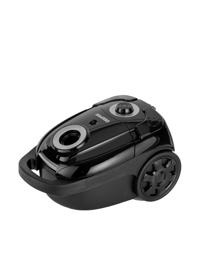 Vacuum Cleaner 3 L Dust Bag Capacity 5 M Cord Length Speed Control Function Powerful Suction And Low Noise Design Perfect For Home Office Apartments Pedal ON/OFF 2200 W GVC19033 Black