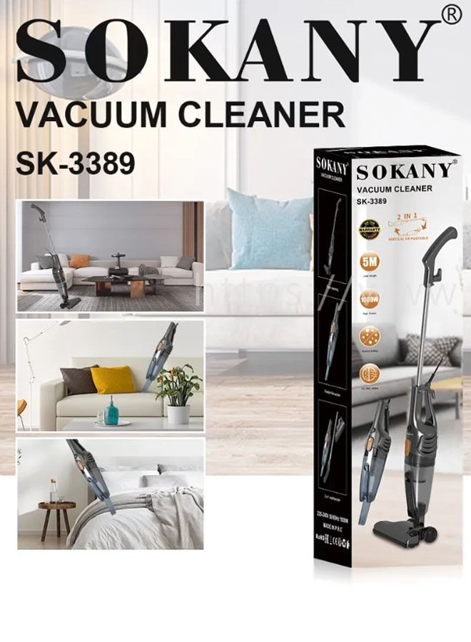 Portable Pushrod/Handheld Two in One Vacuum Cleaner