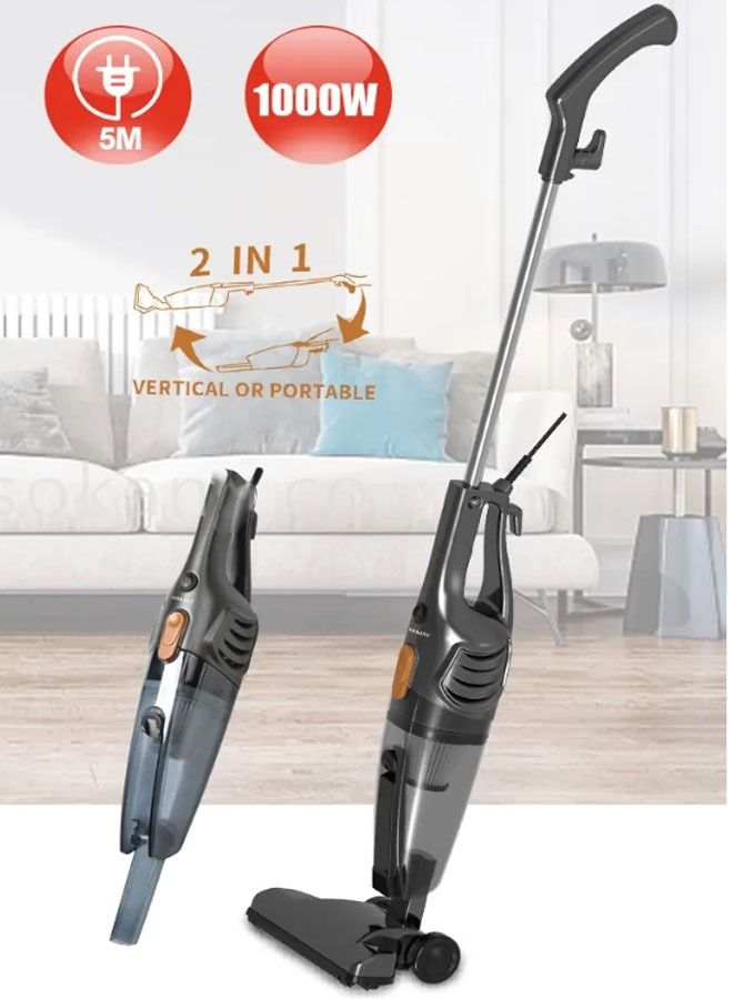 Portable Pushrod/Handheld Two in One Vacuum Cleaner